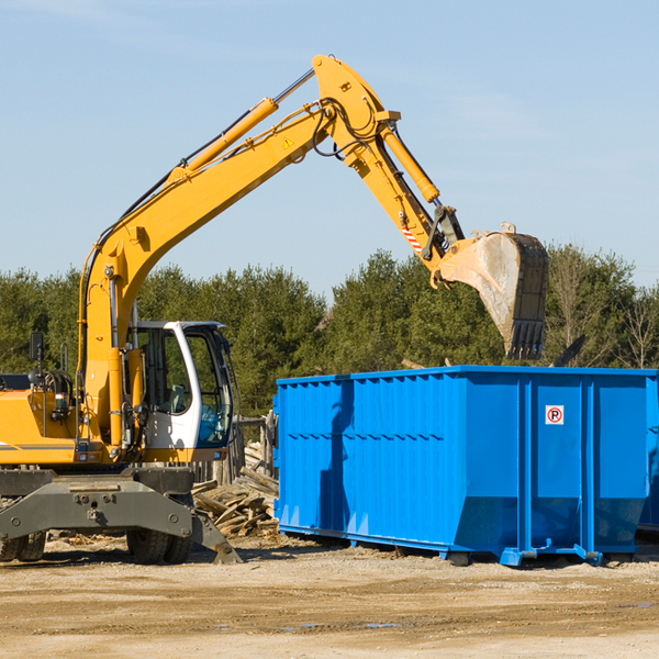 what are the rental fees for a residential dumpster in Claremont